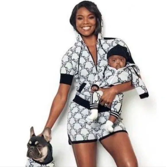 Gabrielle Union French Bulldog Zip Up Sweater Hoodie XL - Picture 1 of 8
